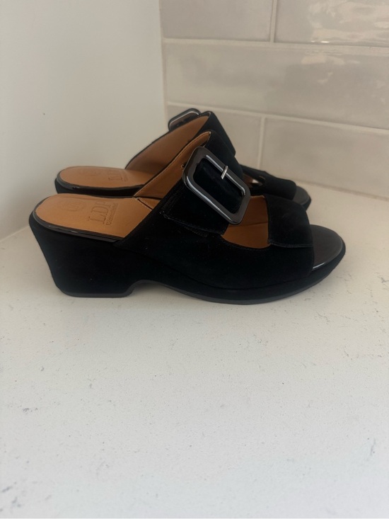 L'Amour Des Pieds Shoes - L’Amour Des Pieds Minetta Suede Platform Slides NWOB $255 Retail